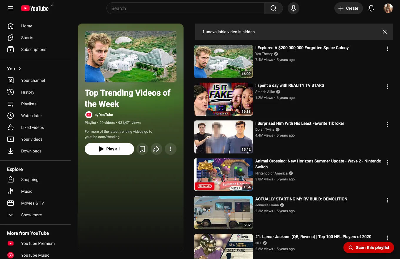 Playlist Wrangler — Indexing playlists