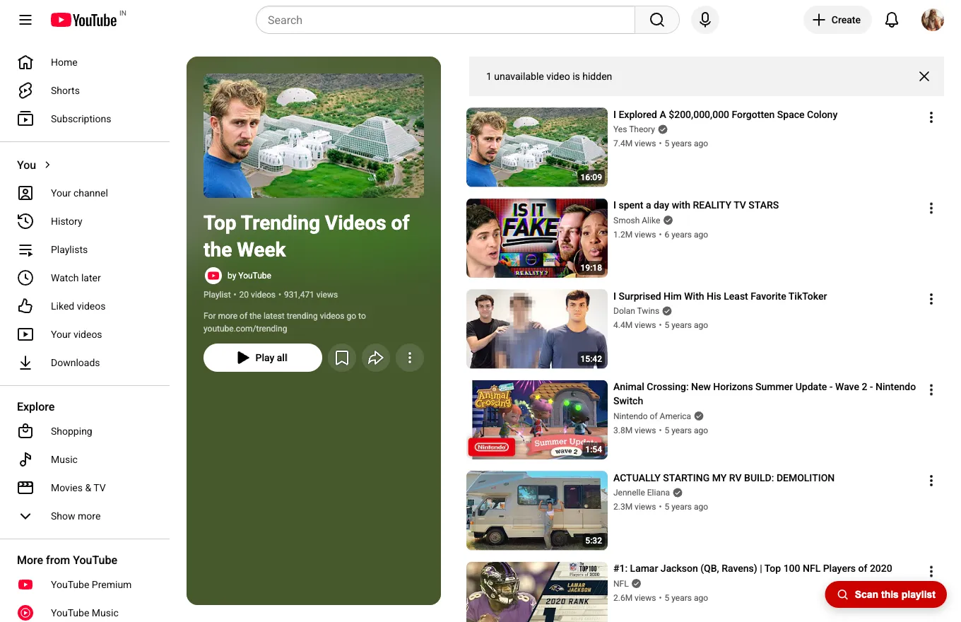 Playlist Wrangler — Indexing playlists